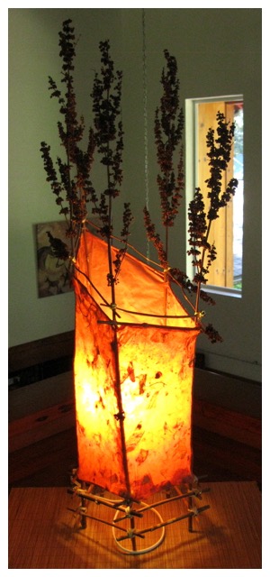 Handmade Paper Lamp ~ SOLD