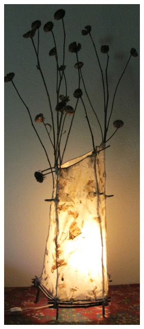 Handmade Paper Lamp ~ SOLD