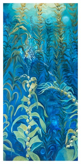 Available exclusively through Cloud Digital LTD ~ Stardust #5 -Kelp Forest- 18x36 ~ 2022